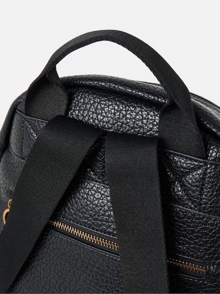 Oliver Bonas Black Harper Triple Zip Backpack - Image 7 of 7 Oliver Bonas Black Harper Triple Zip Backpack - Image 7 of 7