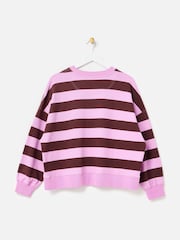 Oliver Bonas Washed Striped Sweatshirt - Bild 2 von 6