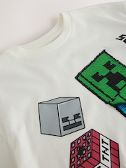 Ecru White Single Minecraft T-Shirt (3-16yrs) - Image 8 of 9