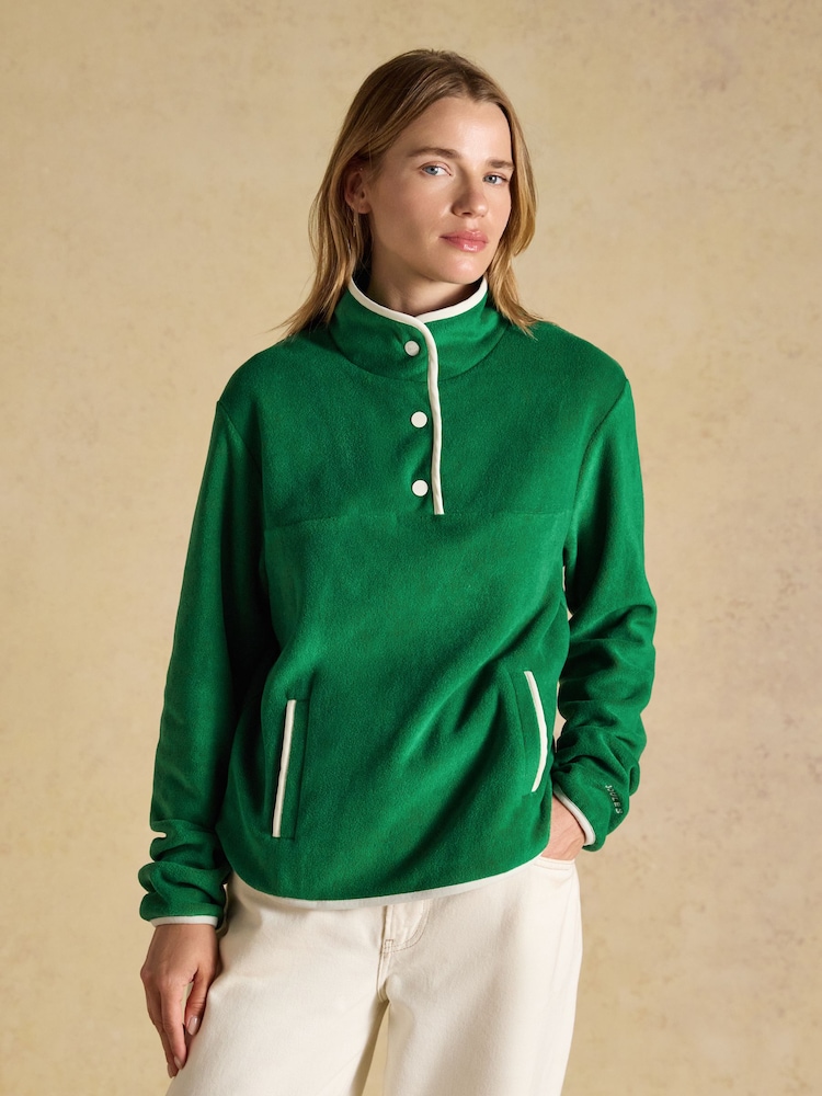 Joules Green Funnel Neck Polar Fleece - Image 1 of 7 Joules Green Funnel Neck Polar Fleece - Image 1 of 7