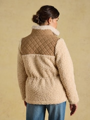 Joules Faux Fur Collared Fleece Jacket - Imagen 4 de 10