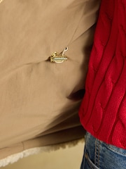 Joules Faux Fur Collared Fleece Jacket - Imagen 9 de 10