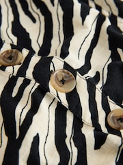 Animal Print Cotton Rich Romper Playsuit - Image 7 of 8