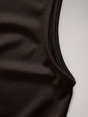 The Set Balck/Chocolate Brown/White 3 Pack Soft Touch High Neck Tops - Image 6 of 6