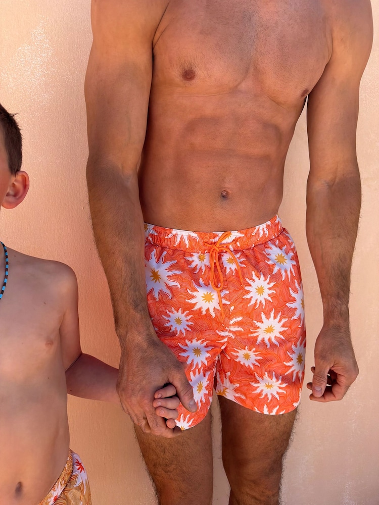 Never Fully Dressed Orange Sun Mens Swim Shorts - Image 2 of 5