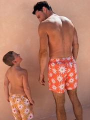 Never Fully Dressed Orange Sun Mens Swim Shorts - Image 4 of 5