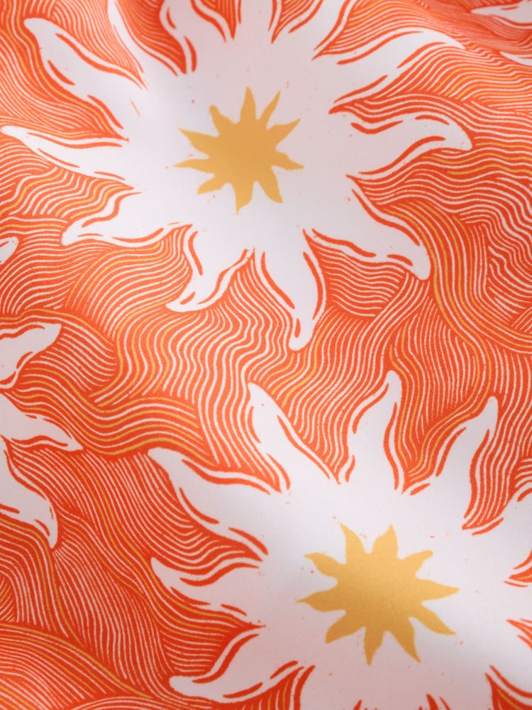 Never Fully Dressed Orange Sun Mens Swim Shorts - Image 9 of 9 Never Fully Dressed Orange Sun Mens Swim Shorts - Image 9 of 9