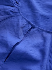 Cobalt Blue Puff Sleeve Midi Dress - Image 8 of 9