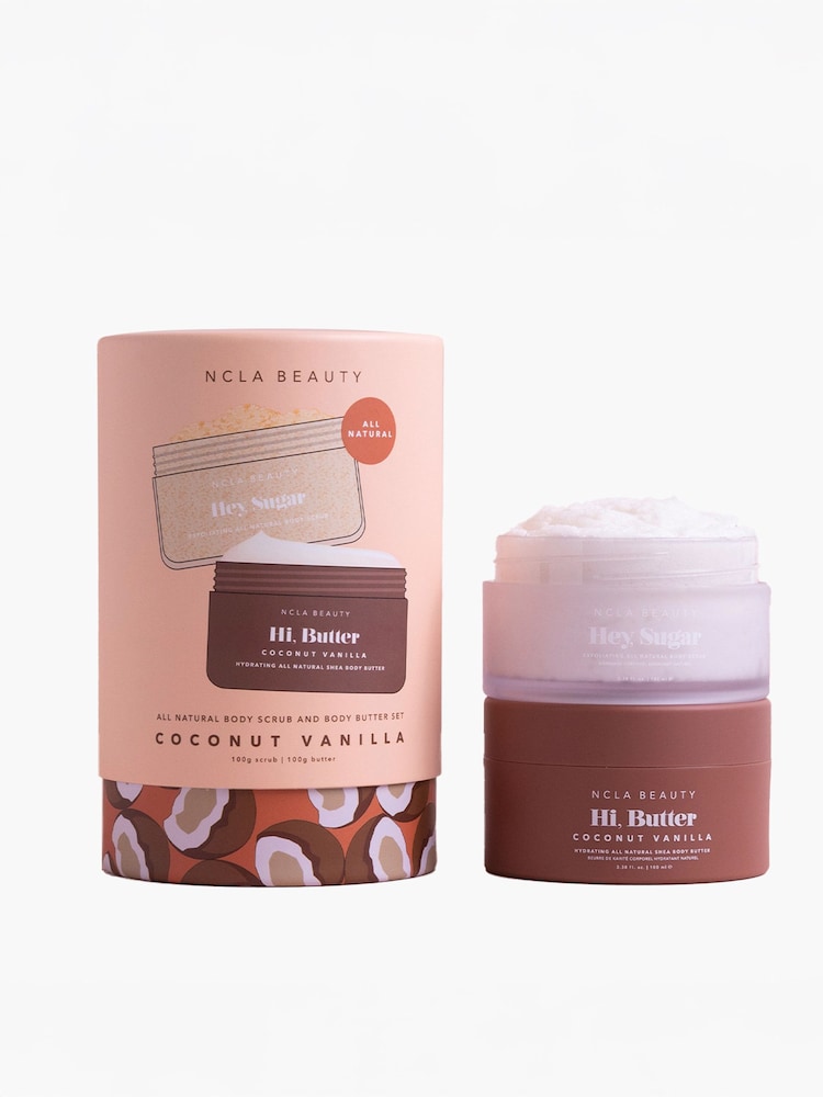 NCLA Beauty All Natural Coconut Vanilla Body Scrub and Body Butter Gift Set - Image 1 of 3 NCLA Beauty All Natural Coconut Vanilla Body Scrub and Body Butter Gift Set - Image 1 of 3
