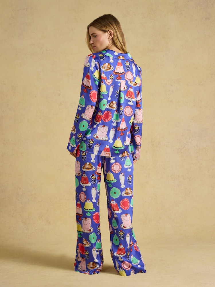 Bonnie Satin Long Sleeve Pyjama Set - 圖片 2/6