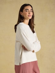 Cream Cotton Long Sleeve Pyjama Top - Image 1 of 7