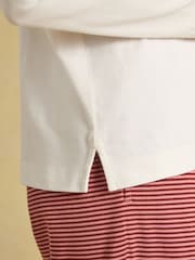 Cream Cotton Long Sleeve Pyjama Top - Image 6 of 7
