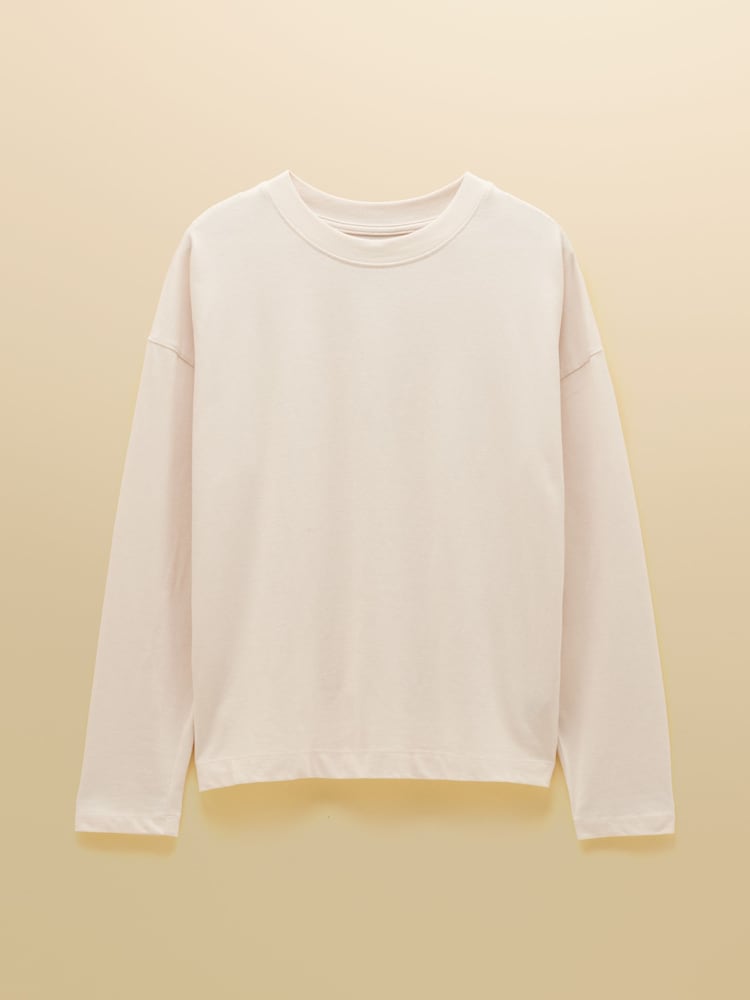 Cream Cotton Long Sleeve Pyjama Top - Image 7 of 7 Cream Cotton Long Sleeve Pyjama Top - Image 7 of 7