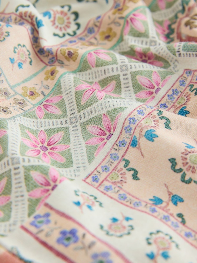 Orange Paisley Rib Vest Short Pyjamas Set - Image 3 of 3 Orange Paisley Rib Vest Short Pyjamas Set - Image 3 of 3