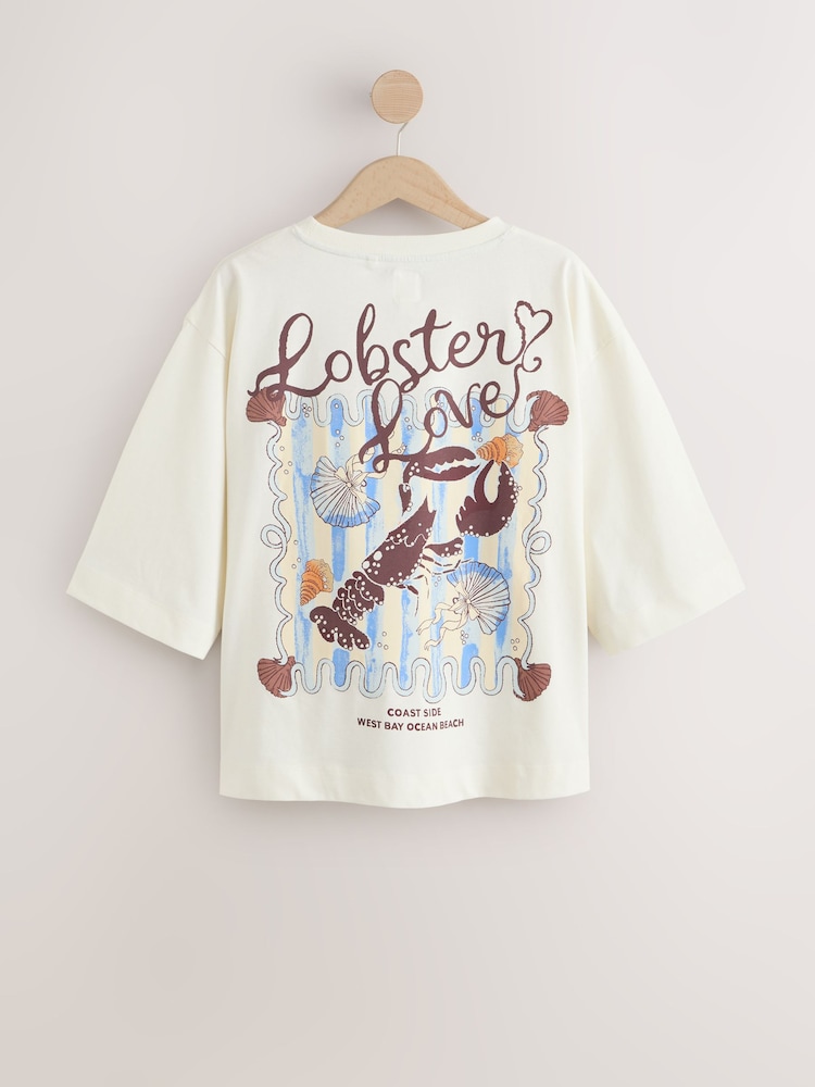 Cream Lobster Short Pyjamas Set - Image 2 of 4
