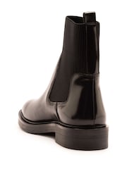 Off The Hook Black Brook Chelsea Ankle Boots With Elastic Side Panels - Image 5 of 6