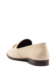 크림 - 오프 더 후크 모젤 가죽 태슬 로퍼 - 6의 이미지 3