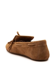 Off The Hook Brown Kennet Suede Fringe Moccasin Loafers - Image 5 of 6