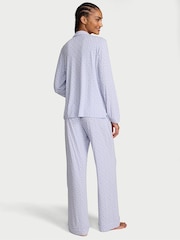 Victoria's Secret Lavender Purple VS Lockup Modal Long Pyjama Set - Image 2 of 2