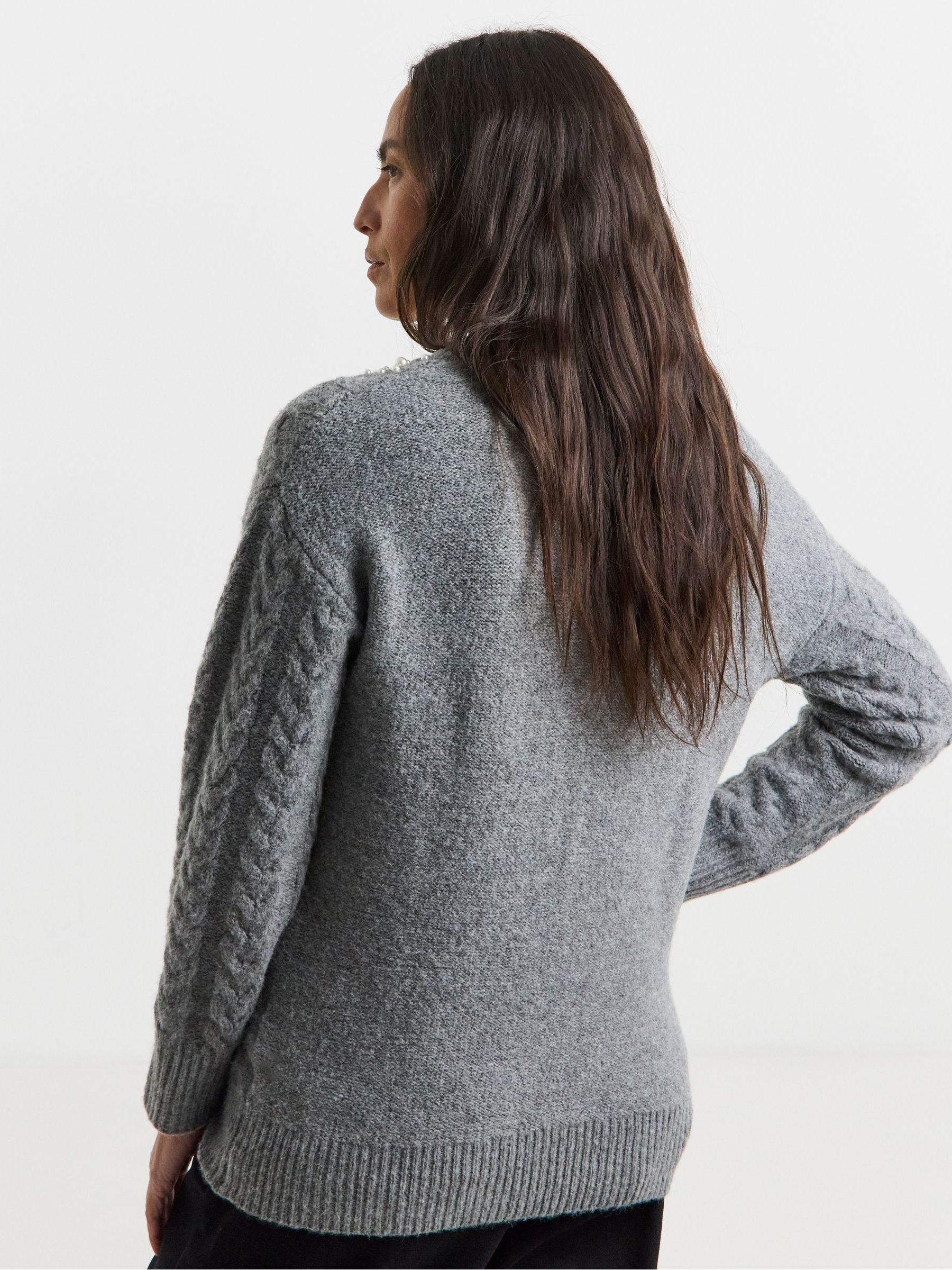 thehighlights ‘knit’ ensemble gray Buy The Set 3 Pack V-Neck Fine Knit Jumpers Black/Charcoal Grey