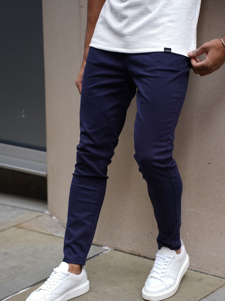 CAPO Blue Chinos Pants - Image 1 of 5