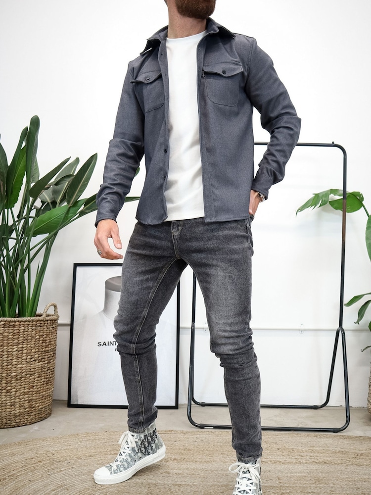 Cinza - CAPO Overshirt - Imagem 1 de 5