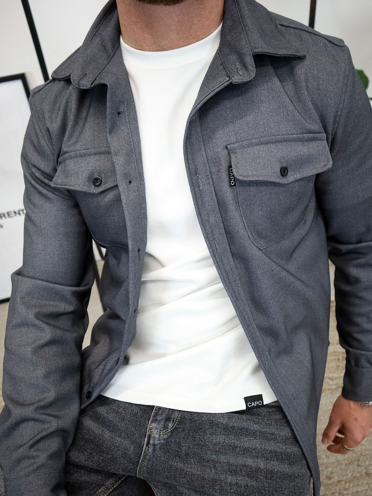 Cinza - CAPO Overshirt - Imagem 2 de 5