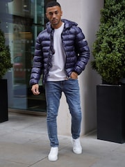 Orta Mavi - CAPO Capo Slim Fit Denim Jeans - 8şəkildən 7 şəkil