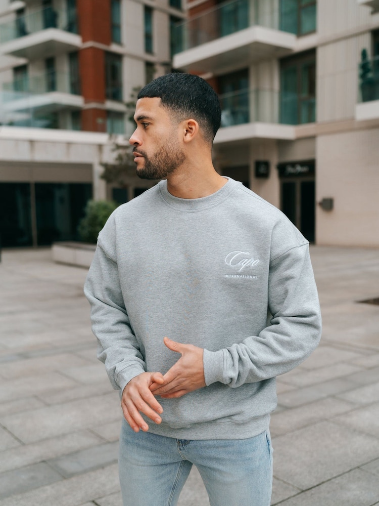 CAPO Grey International Sweat Top - Image 1 of 6