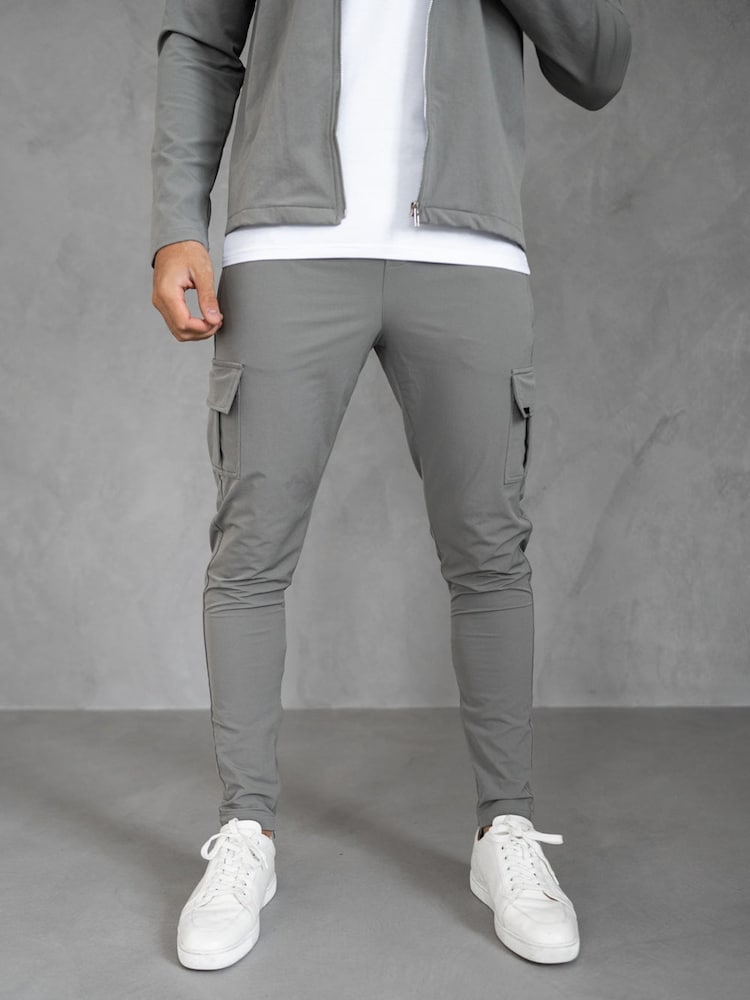 CAPO Grey Utility Cargo Joggers - Image 1 of 4