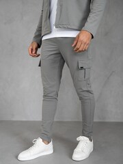 CAPO Grey Utility Cargo Joggers - Image 2 of 4