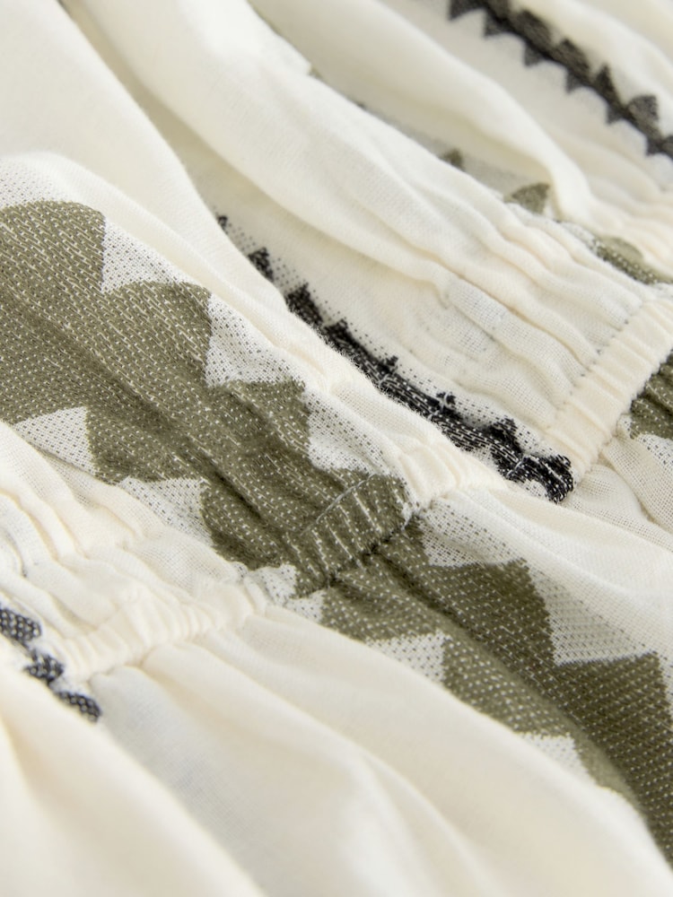 Black/Cream Off Shoulder Wide Leg Jumpsuit - Image 3 of 3 Black/Cream Off Shoulder Wide Leg Jumpsuit - Image 3 of 3