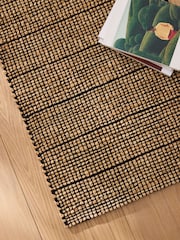 MADE.COM Black Hurley Woven Jute Runner - Image 2 of 5