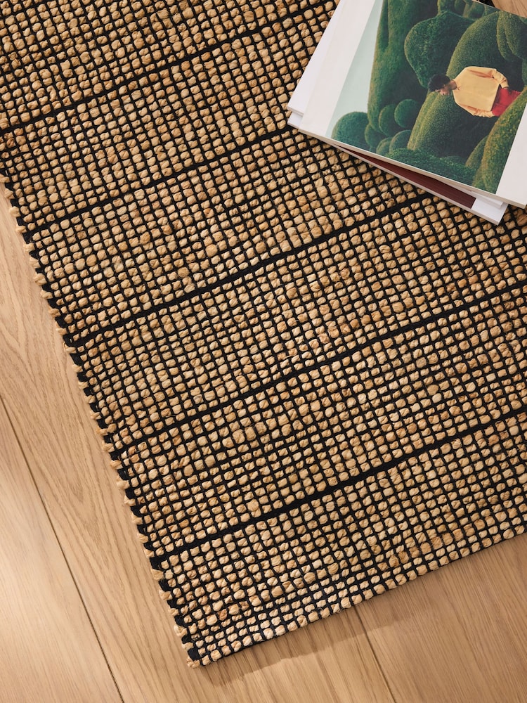 MADE.COM Black Hurley Woven Jute Runner - Image 2 of 5