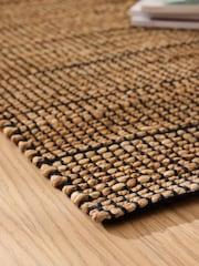 MADE.COM Black Hurley Woven Jute Runner - Image 3 of 5