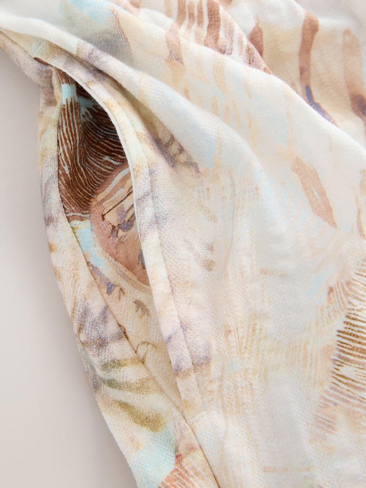 Pastel Blue Shell Jersey Bandeau Playsuit - Image 2 of 3