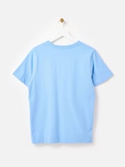 Oliver Bonas Blue Heart Cross Stitch T-Shirt - Image 4 of 8