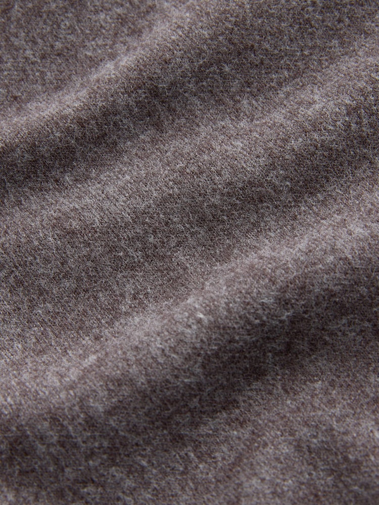 Taupe Woolen Look Cinched Sleeveless Top - Image 10 of 10