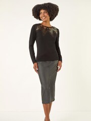 Roman Black Sequin Mix Knit Jumper - Image 1 of 5