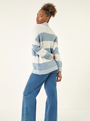 Roman White Stripe Knitted Jumper - Image 3 of 5