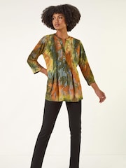Roman Natural Textured Burnout Print T-Shirt - Image 2 of 5