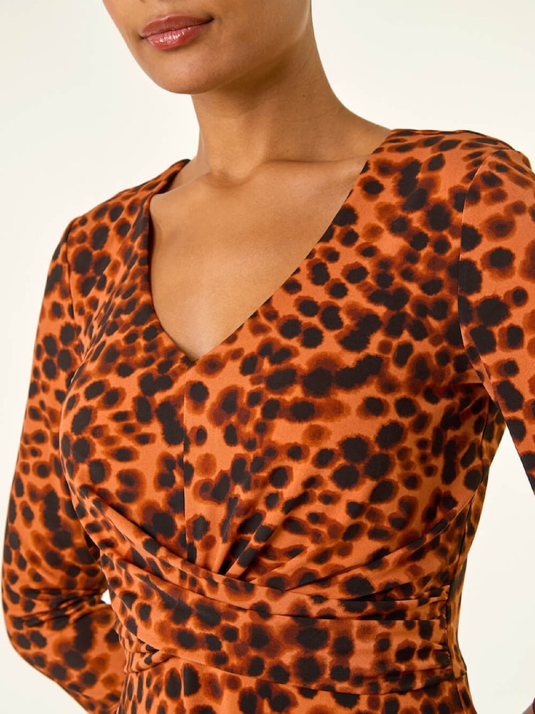 Roman Spot Wrap Bodice Dress - Slika 5 iz 5