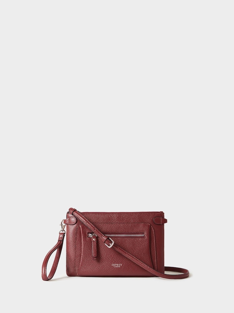 Živo rdeča - Usnjena torbica za čez telo Osprey London The Ruby - Slika 1 iz 5