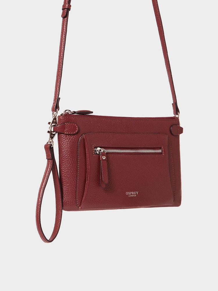 Živo rdeča - Usnjena torbica za čez telo Osprey London The Ruby - Slika 2 iz 5