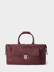 Rojo - Osprey London The Forest Leather Weekender Bag - Imagen 1 de 6