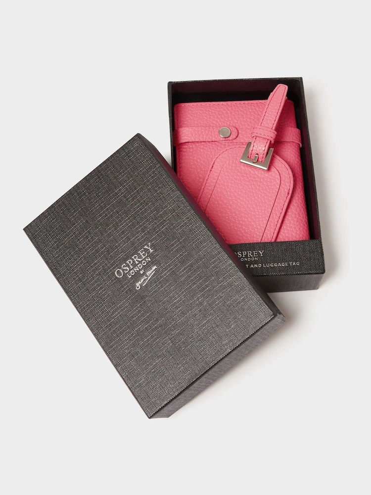 Osprey London The Neptune Leather Passport & Luggage Tag Set - Image 2 of 5 Osprey London The Neptune Leather Passport & Luggage Tag Set - Image 2 of 5