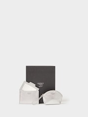 Osprey London Pink The Neptune Leather Mirror Card Holder & Small Pouch - Image 1 of 5