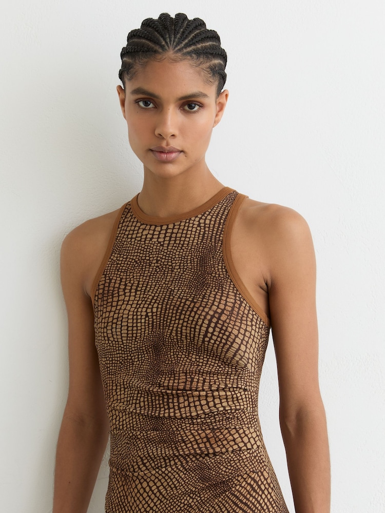 black jersey mini dress Nawa Black – One-Shoulder Jersey Mini Dress main image 0
