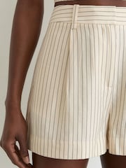 Reiss Jayce Pinstripe Tailored Shorts - Imaginea 4 din 7