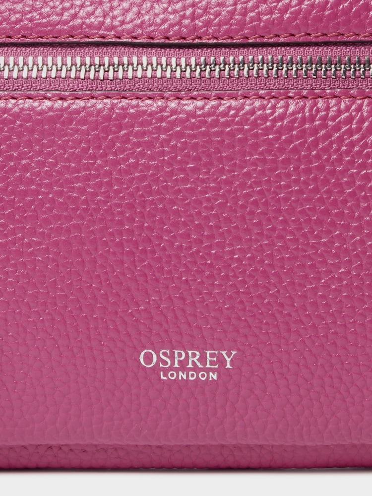 Svetlo roza - Usnjena torbica za čez telo Osprey London The Ruby - Slika 5 iz 5